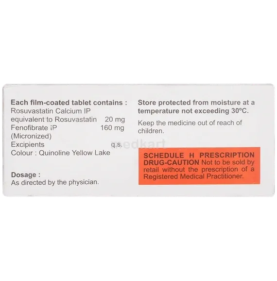 rosave f 20mg tablet 10's